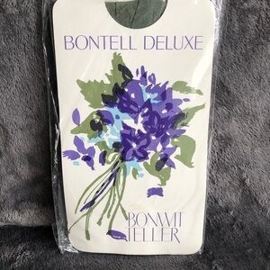 𝅺BONTELL Deluxe Bonwit Teller‎ sheer to waist sandal foot pantyhose Jade size B